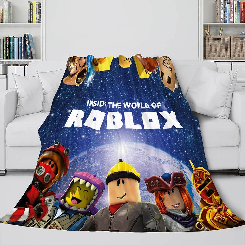 Roblox Bedding Flannel Fleece Blanket