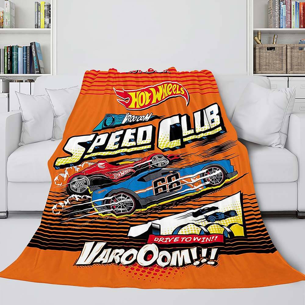 Hot Wheels Blanket Flannel Fleece Blanket Quilt Wrap Nap Bed Blanket