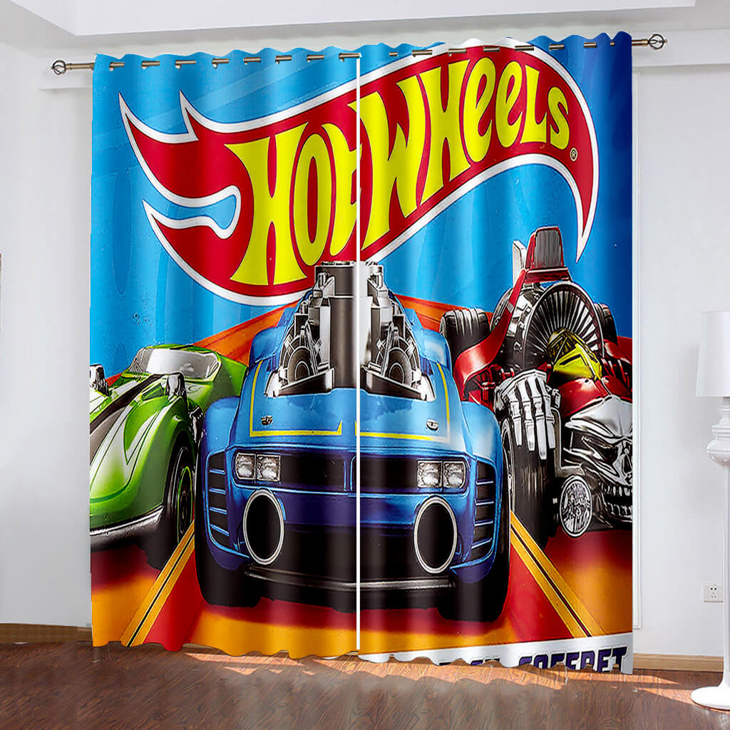 Hot Wheels Curtains Blackout Window Drapes