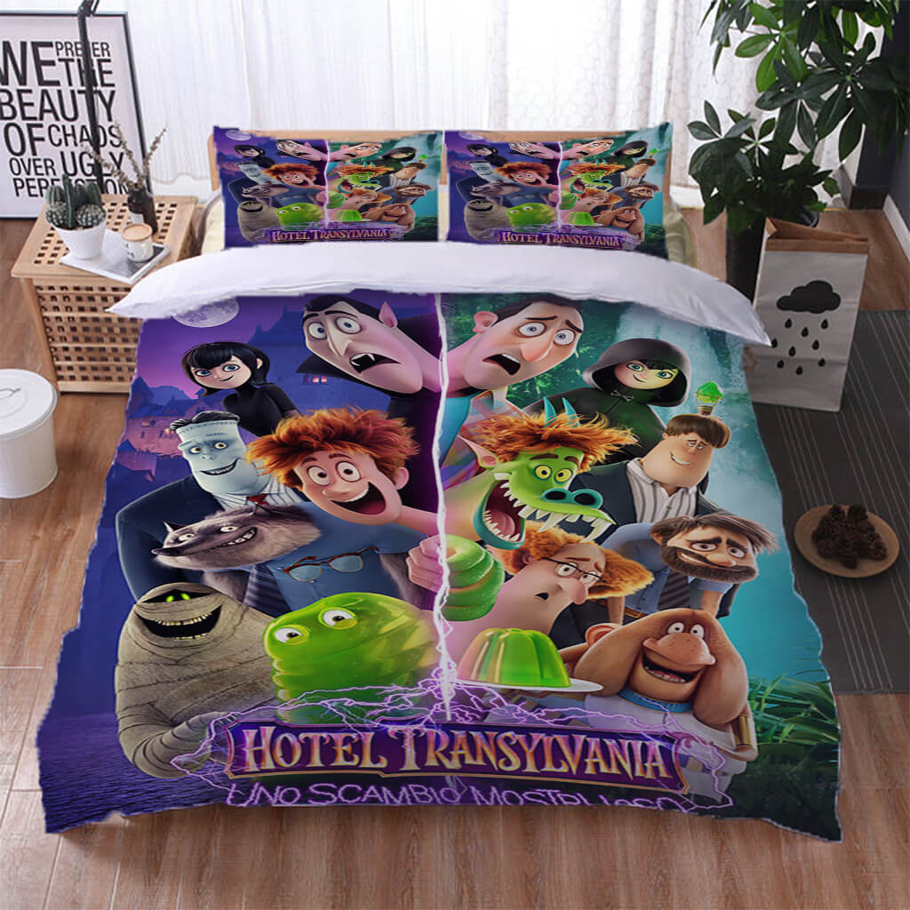 Hotel Transylvania 4 Transformania Bedding Set Duvet Cover