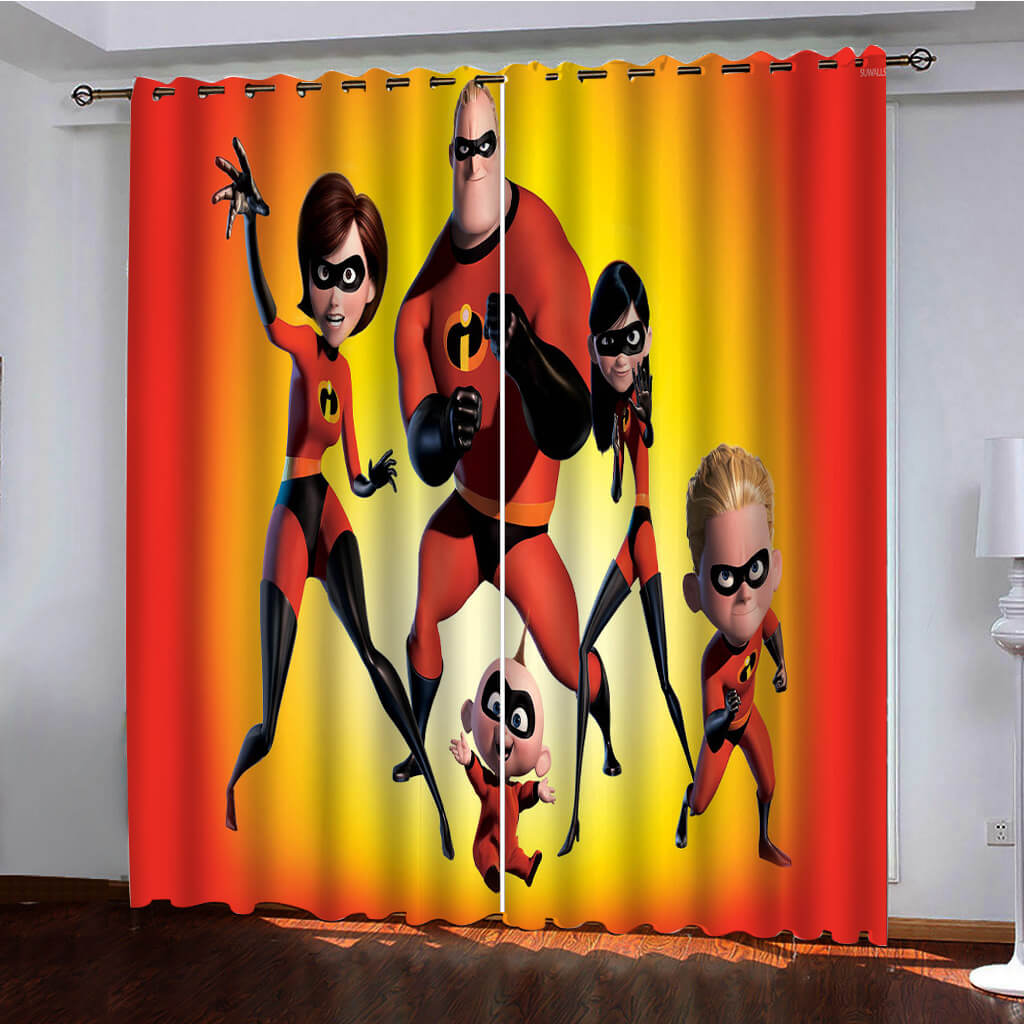 Incredibles Curtains Pattern Blackout Window Drapes