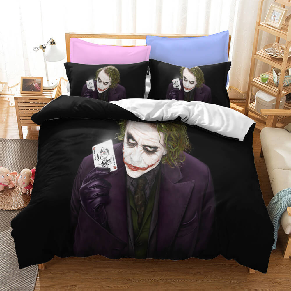 Joker Jack Napier Cosplay Bedding Set Quilt Duvet Covers Bed Sets