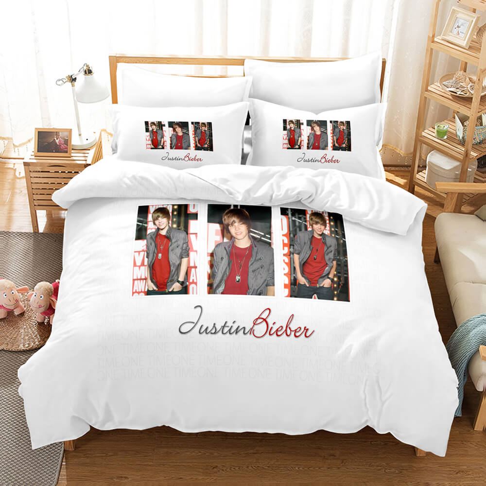 Justin Bieber Cosplay UK Bedding Set Quilt Duvet Cover Bed Sheets Sets
