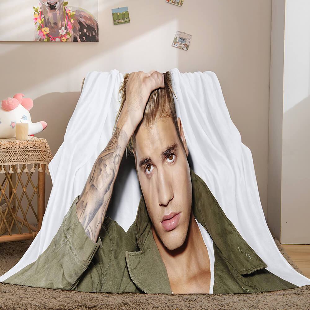 Justin Bieber Flannel Fleece Blanket