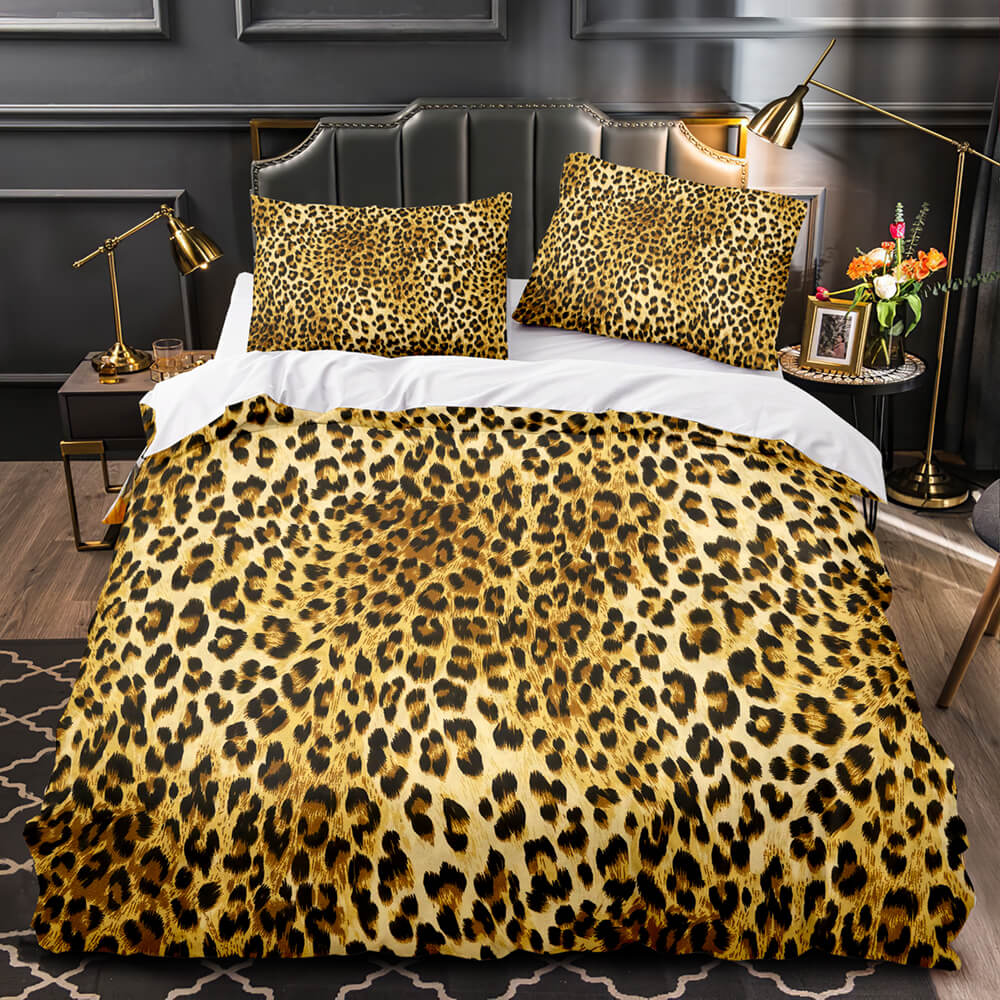 Leopard Print Bedding Set Without Filler