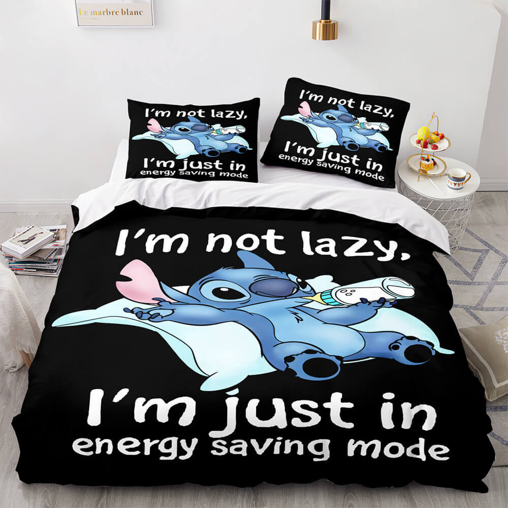 Lilo and Stitch Cosplay Bedding Set Quilt Duvet Cover Bed Sheets Sets