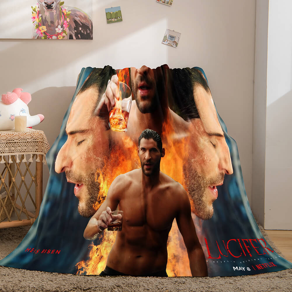 Lucifer Flannel Fleece Throw Cosplay Blanket Quilt Wrap Nap Blanket