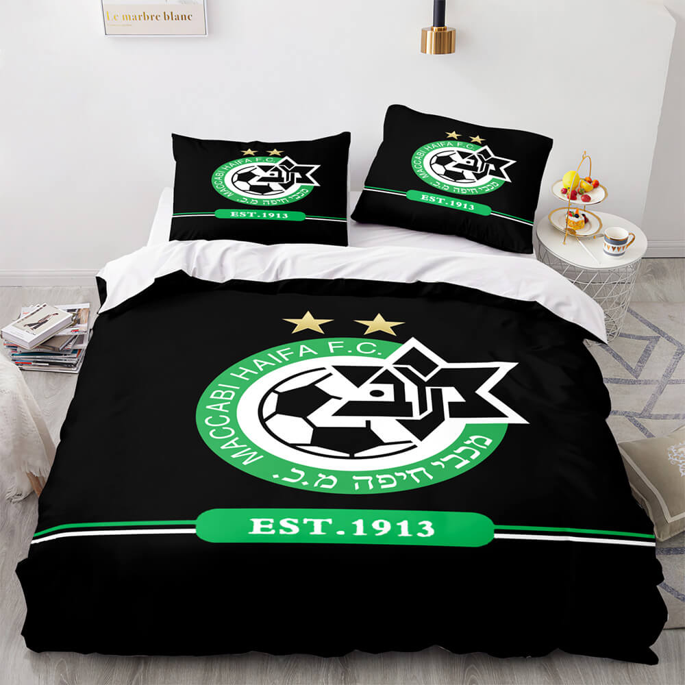 Maccabi Haifa F.C. Bedding Set Quilt Duvet Cover Throw Bedding Sets