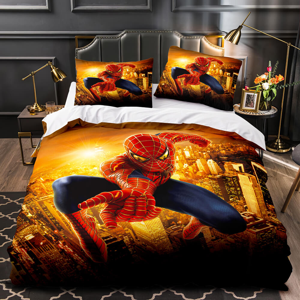 Marvel Spiderman Cosplay UK Bedding Set Quilt Duvet Covers Bed Sets