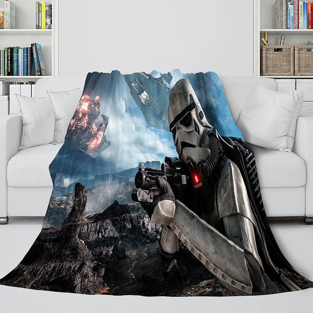 Marvel Star Wars Cosplay Flannel Fleece Blanket Wrap Nap Quilt Blanket
