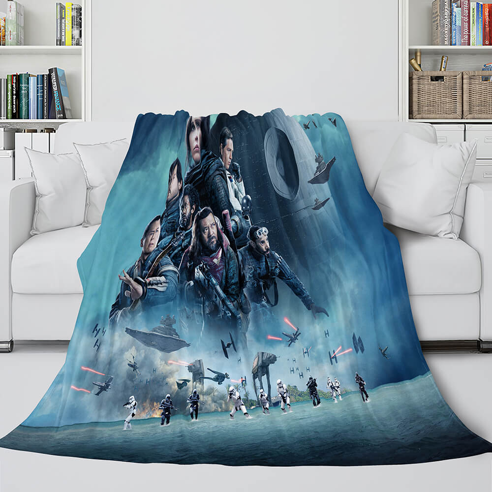 Marvel Star Wars Cosplay Flannel Fleece Blanket Throw Wrap Nap Quilt