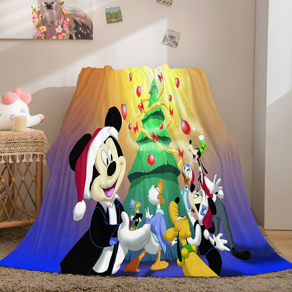 Merry Christmas Bedding Flannel Fleece Blanket Throw Cosplay Blanket