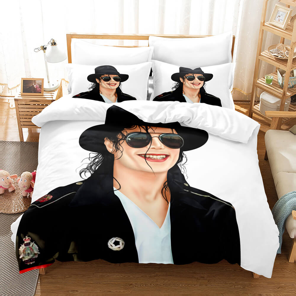 Michael Jackson Cosplay Bedding Set Duvet Covers Bed Sheets Sets