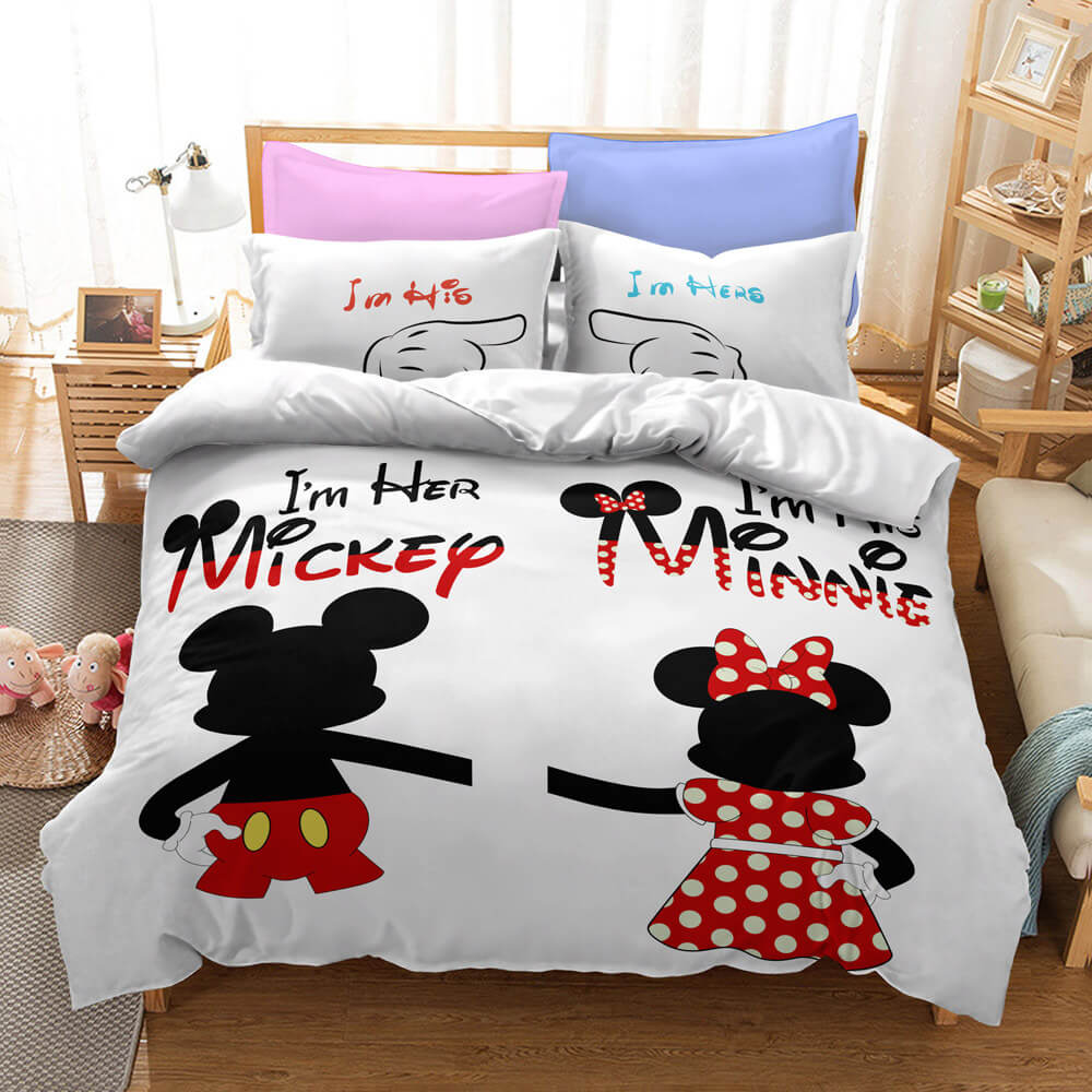 Mickey Mouse Cosplay Kids Bedding Set Duvet Cover Bed Sheets Sets