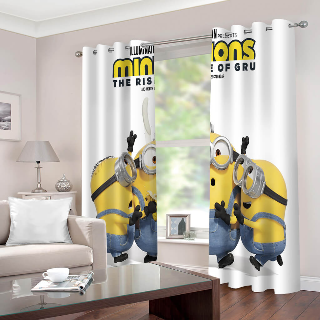 Minions The Rise of Gru Curtains 2 Panels Blackout Window Drapes