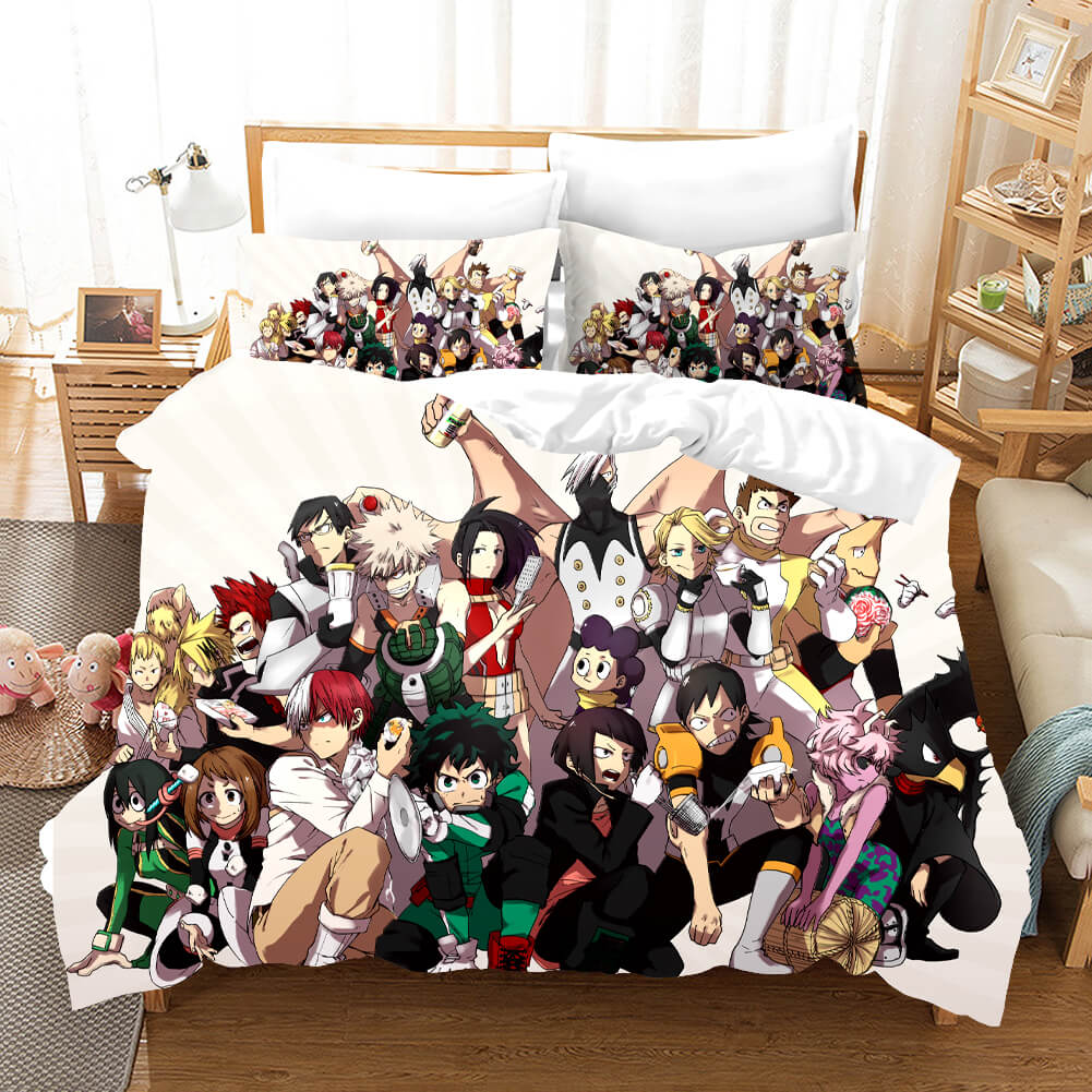 My Hero Academia Cosplay Bedding Set Duvet Covers Bed Sheets Sets