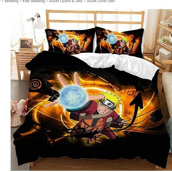 Naruto Kakashi Sasuke Itachi Bijuu Bedding Set Duvet Cover Bed Sets