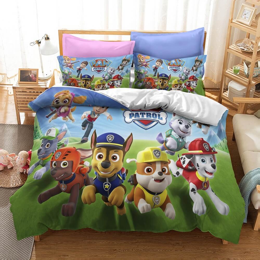 PAW Patrol Season 1 Cosplay Bedding Set Quilt Duvet Cover Bed Sets