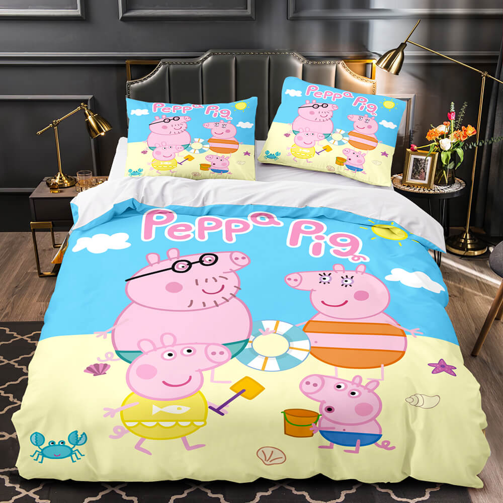 Peppa Pig Bedding Set Quilt Duvet Cover Bedding Sets