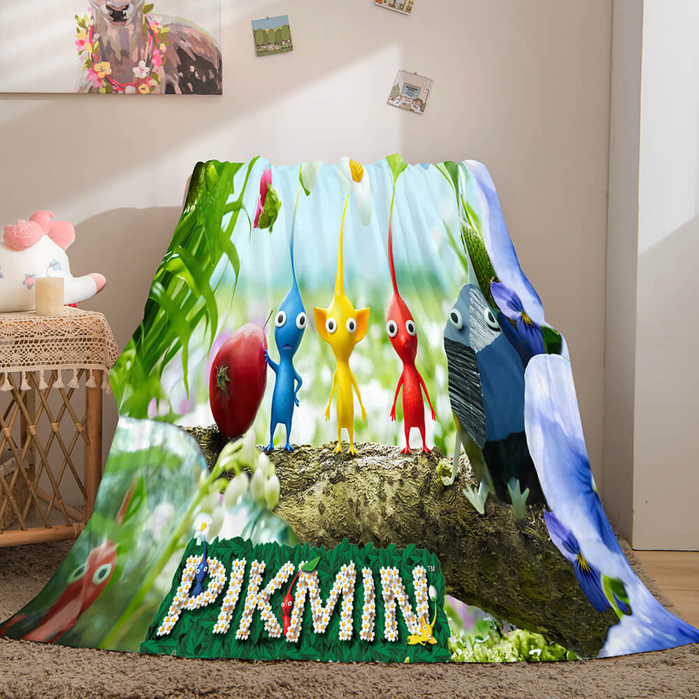 Pikmin Cosplay Blanket Soft Flannel Fleece Throw Quilt Bedding Blanket