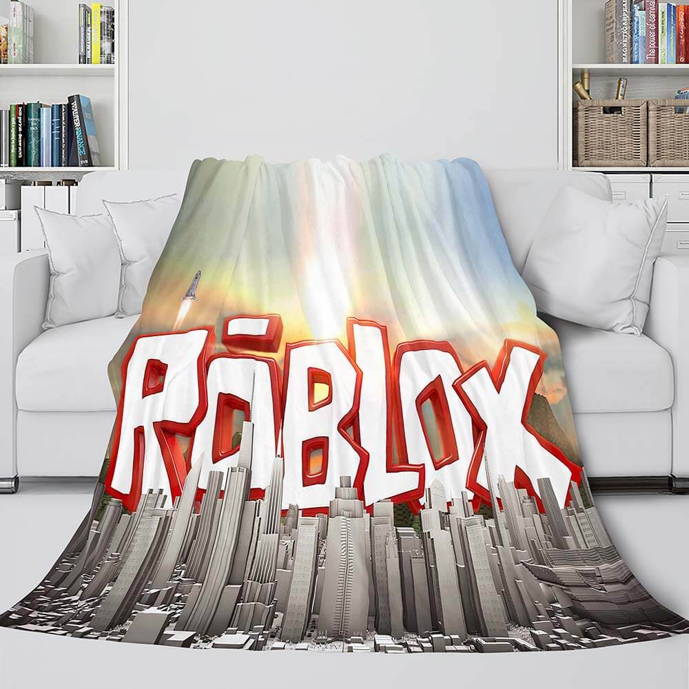 Roblox Bedding Flannel Fleece Blanket Dunelm Quilt Wrap Nap Blankets