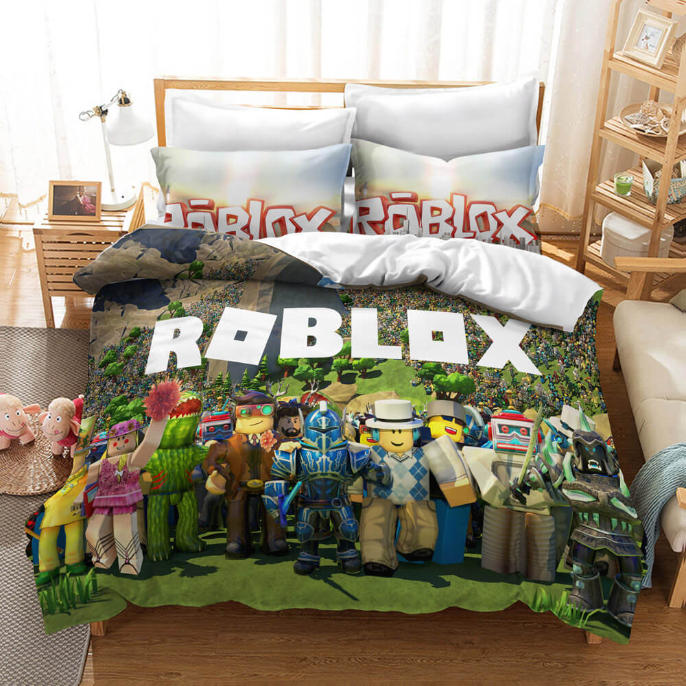 Roblox Cosplay Kids Bedding Set Quilt Duvet Covers Christmas Bed Sets