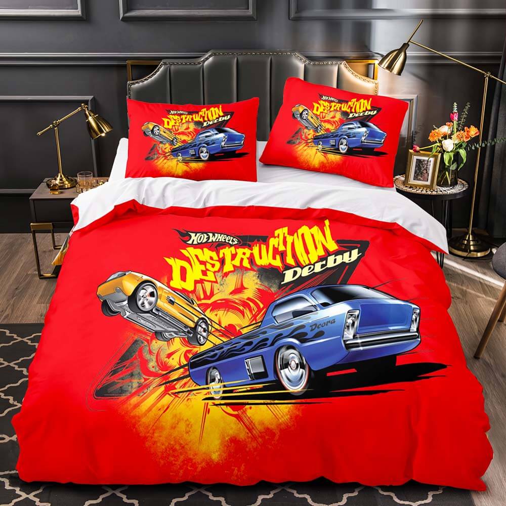 Hot Wheels Cosplay Bedding Set Duvet Covers Quilt Bed Sets