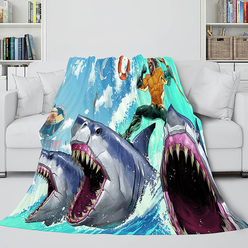 Shark Blanket Soft Flannel Fleece Blanket Dunelm Bedding Blanket