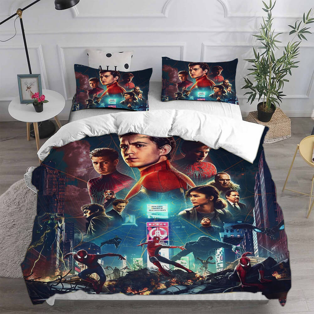 Spider-Man No Way Home Cosplay Bedding Set Quilt Duvet Cover Bed Sets