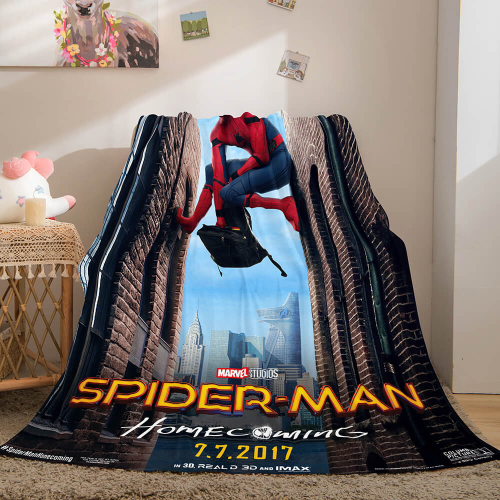 Spider Man Flannel Fleece Blanket Throw Wrap Nap Quilt Blankets