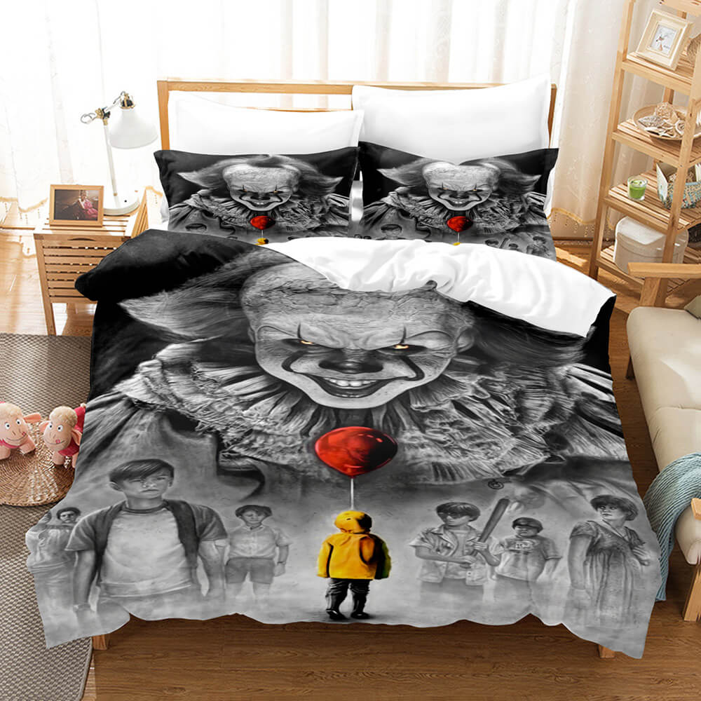 Stephen King's It Joker Cosplay Bedding Set Quilt Duvet Cover Bed Sets