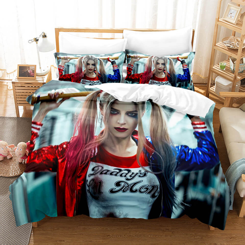 Suicide Squad Harley Quinn Cosplay UK Bedding Set Duvet Cover Bed Sets