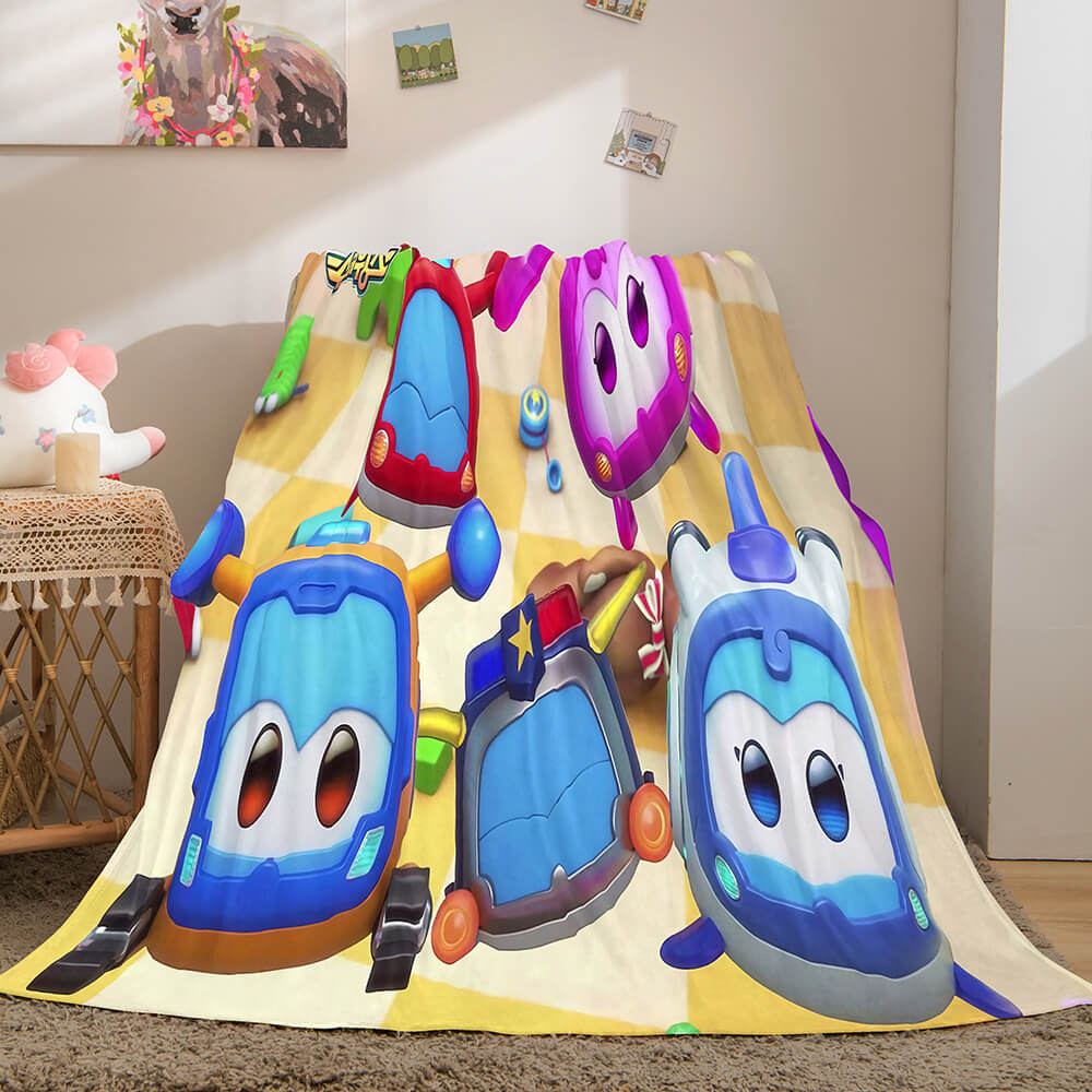 Super Wings Cosplay Flannel Fleece Throw Blanket Wrap Nap Blanket