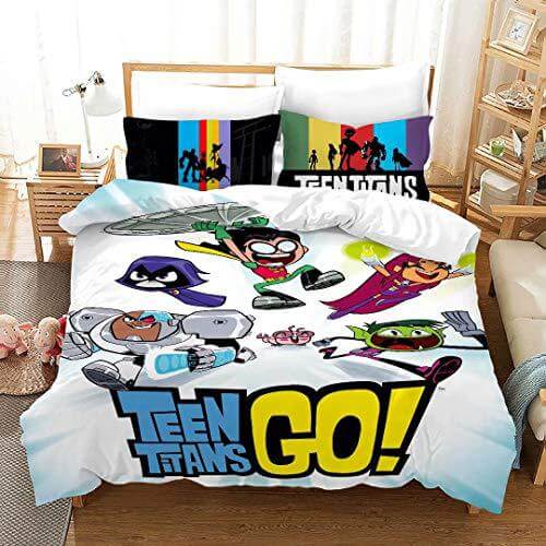 Teen Titans Go Bedding Set Duvet Cover Without Filler