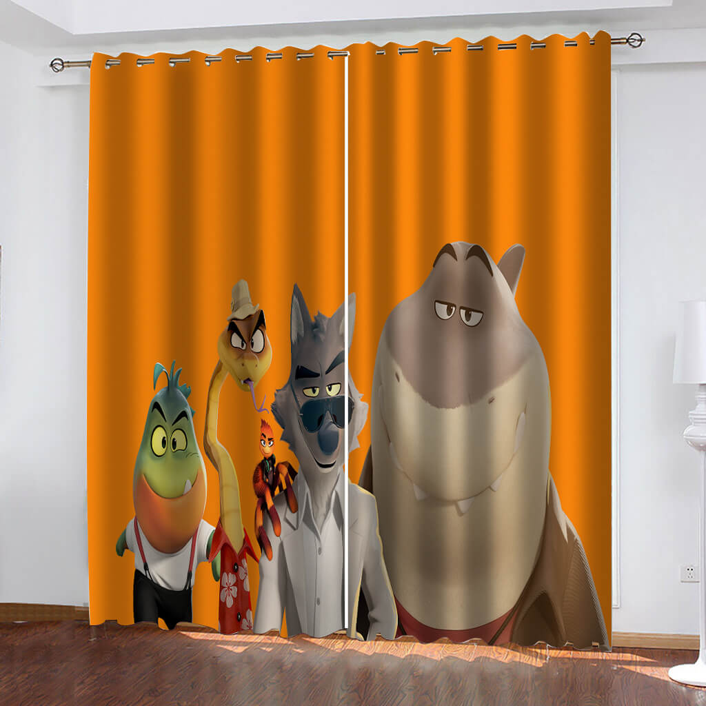 The Bad Guys Curtains Cosplay Blackout Window Drapes