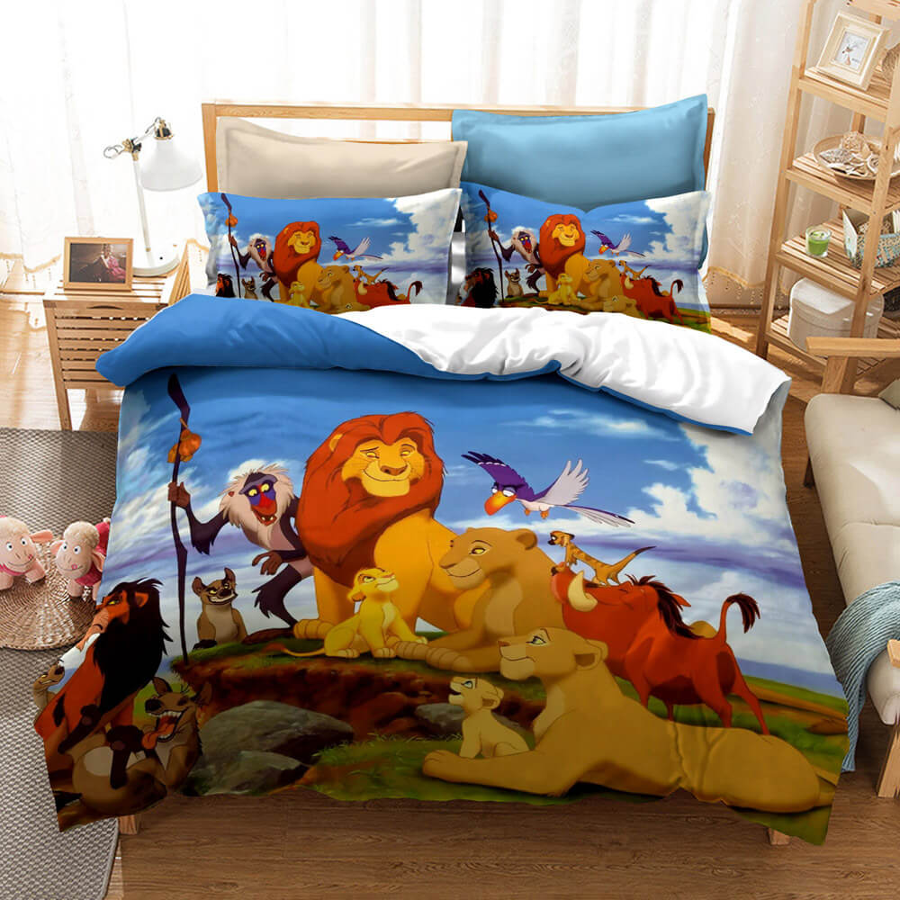 The Lion King Cosplay UK Bedding Set Quilt Duvet Cover Bed Sheets Sets