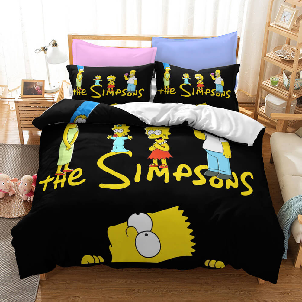 The Simpsons Kids Bedding Set Quilt Duvet Cover Bed Sheets Sets