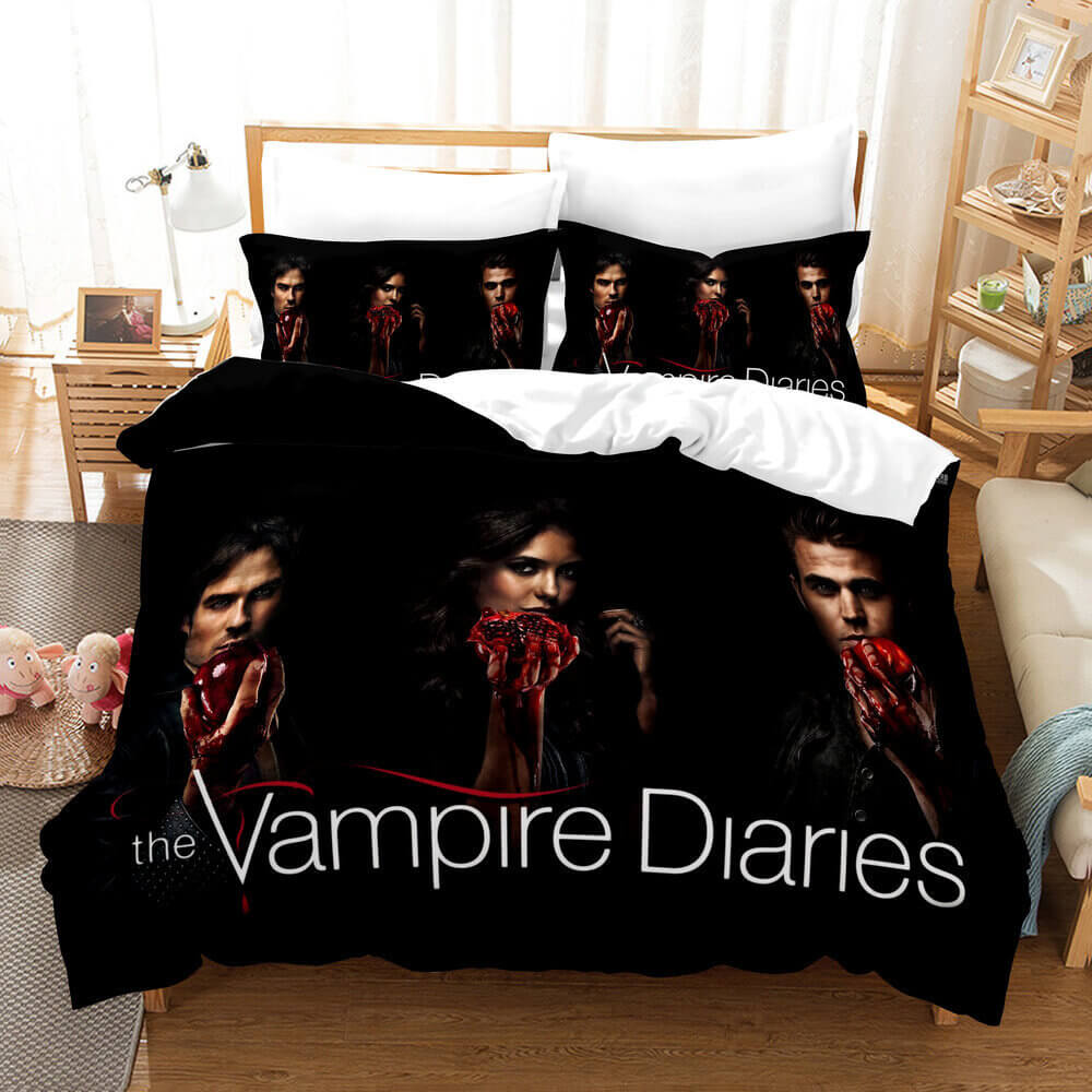 The Vampire Diaries Cosplay Bedding Set Duvet Quilt Covers Bed Sets