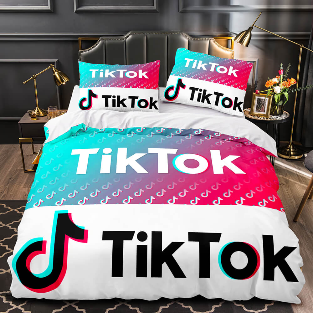 Tiktok Bedding Set Tik Tok Quilt Duvet Covers Bed Sheets Sets