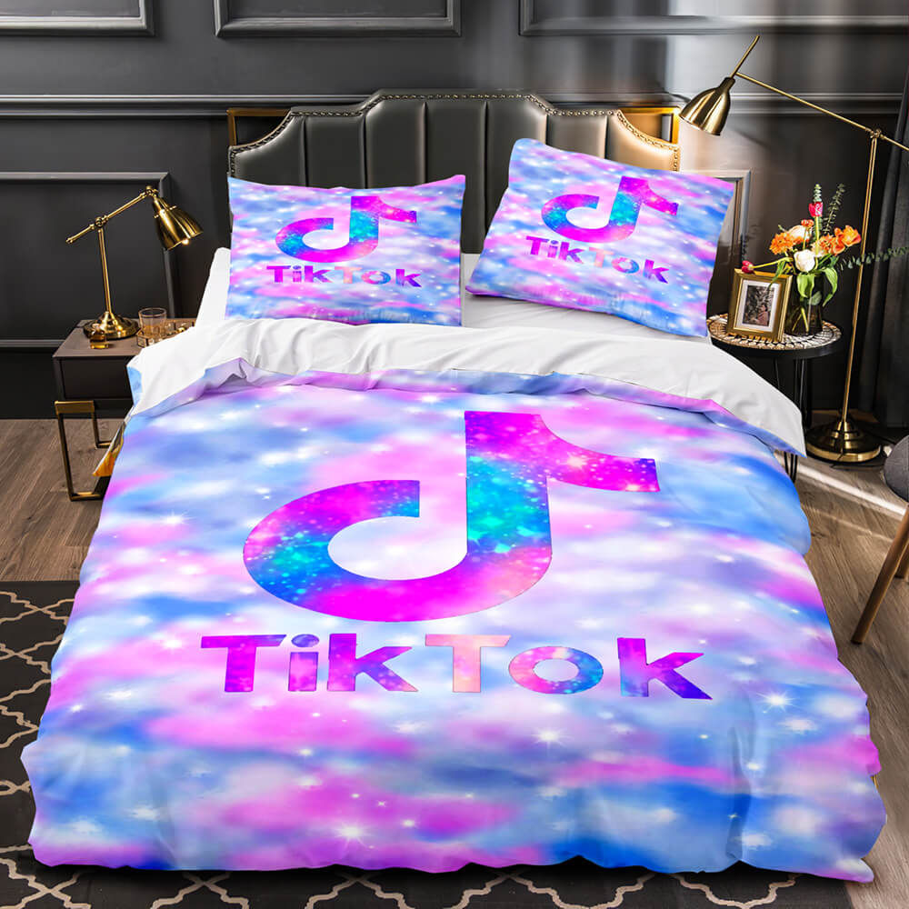 Tiktok UK Bedding Set Tik Tok Cosplay Quilt Duvet Cover Bed Sets