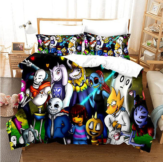 Undertale Sans Cosplay Bedding Set Duvet Cover Bed Sheets Sets