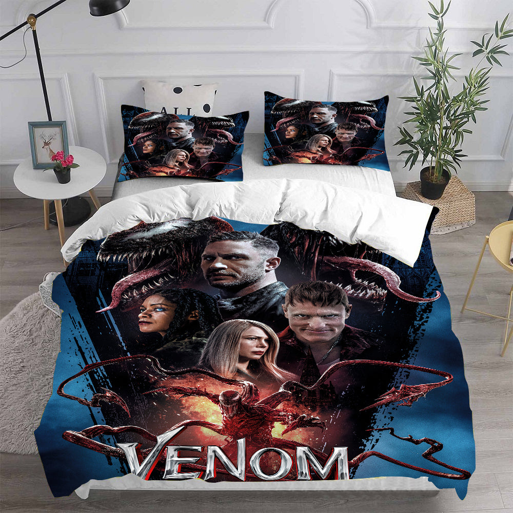 Venom 2 Cosplay Let There Be Carnage Bedding Set Duvet Cover Bed Sets