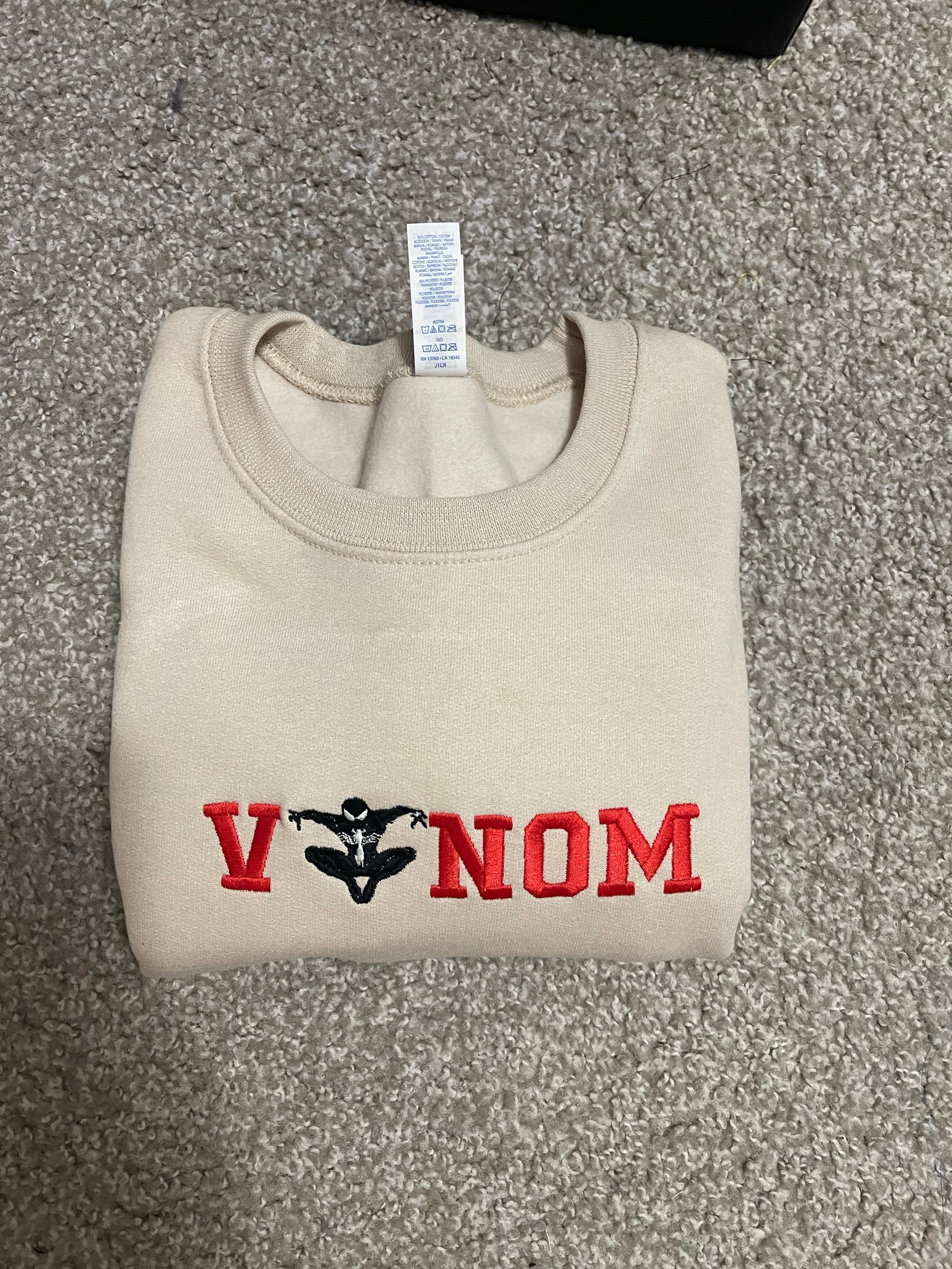 Venom X Spiderman Embroidered Sweatshirt