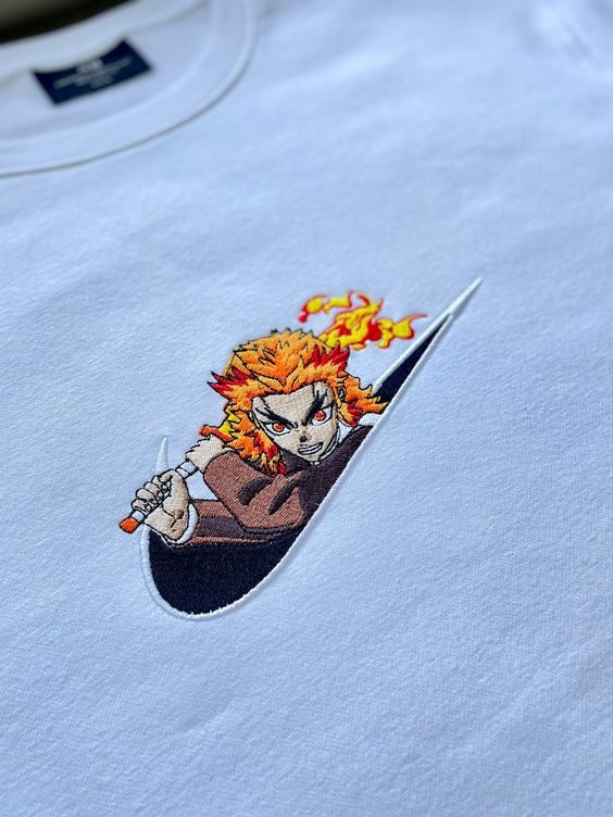 Kyjur Rengoku Embroidered Shirt