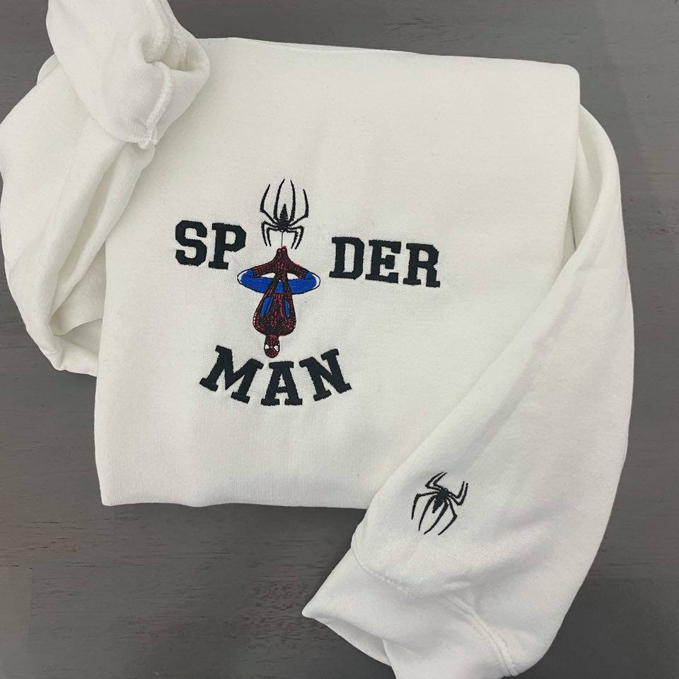 Spiderman Embroidered Sweatshirt