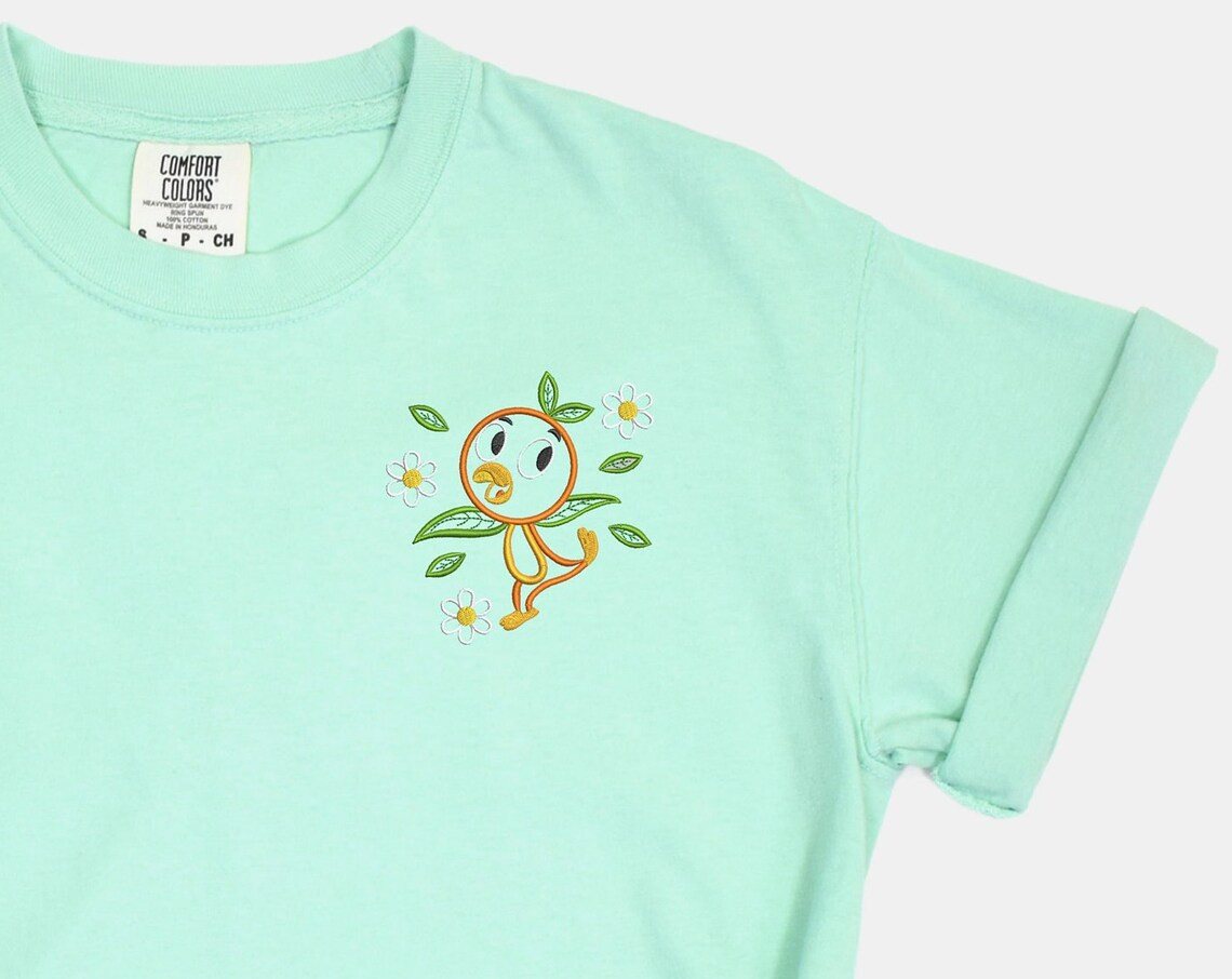 Orange Bird Embroidered Tshirt Epcot Shirt Orange Bird T Shirt Flower And Garden Shirt Disney Tshirt Womens Disney Shirt