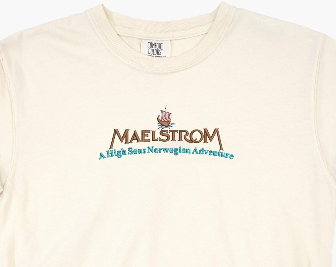 Maelstrom Embroidered Tshirt Epcot Embroidered Shirt Maelstrom T Shirt Disney Shirt Disney Tshirt Womens Disney Shirt