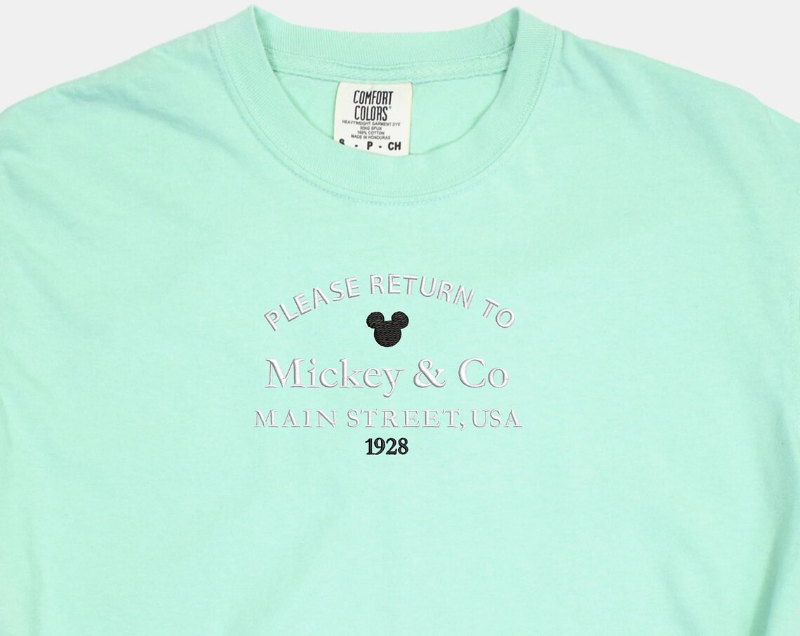 Mickey Co Embroidered Shirt Disney World Embroidered Shirt Disney Shirt Disney Mickey Shirt Disney Tshirt Mickey Shirt