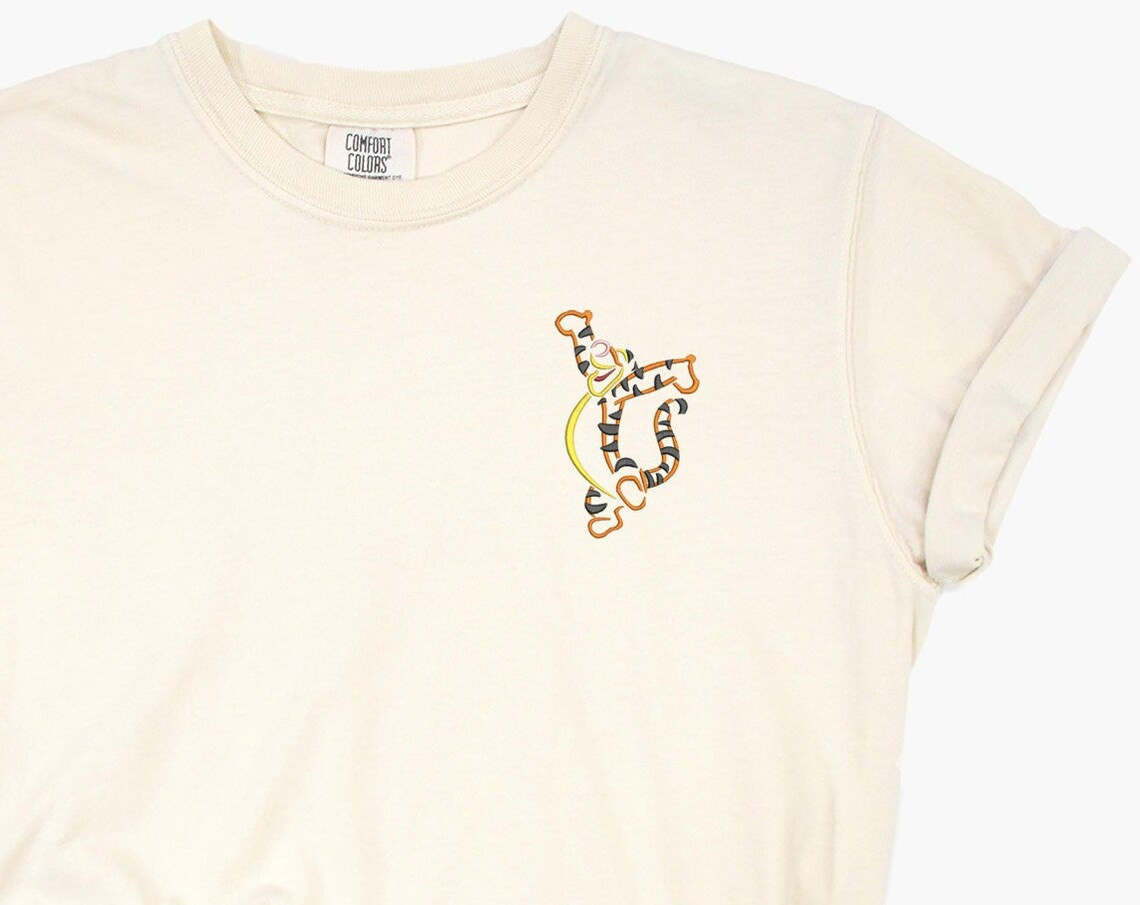 Tigger Embroidered Tshirt Winnie The Pooh Tigger Shirt Tigger T Shirt Tigger Shirt Tigger Tshirt Disney Tshirt Womens Disney Shirt