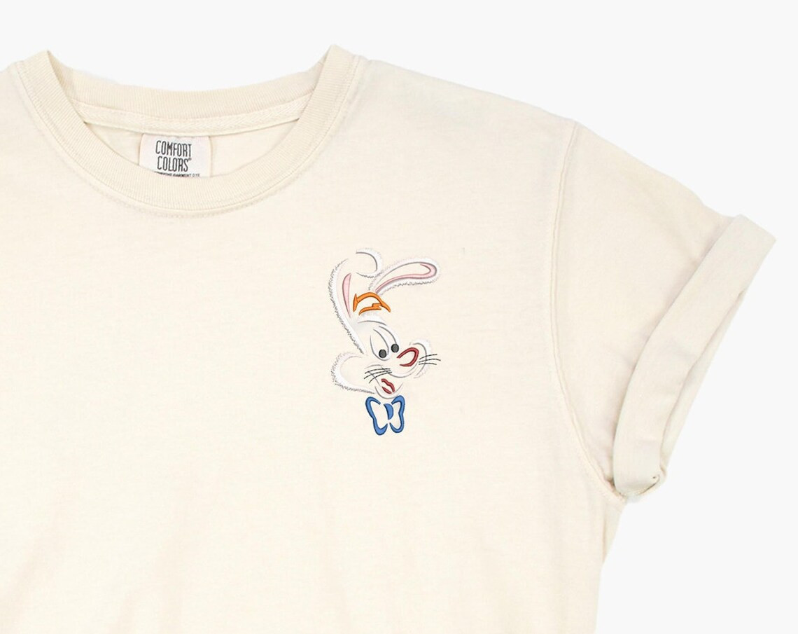 Roger Rabbit Embroidered Tshirt Roger Rabbit Embroidered Shirt Who Framed Roger Rabbit Shirt Disneyland Tshirt Womens Disney Shirt